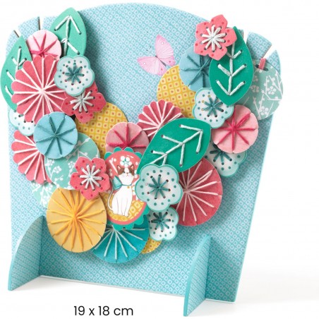 Kit créatif collier multirang brodé - Flora - Djeco