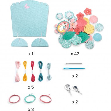 Kit créatif collier multirang brodé - Flora - Djeco