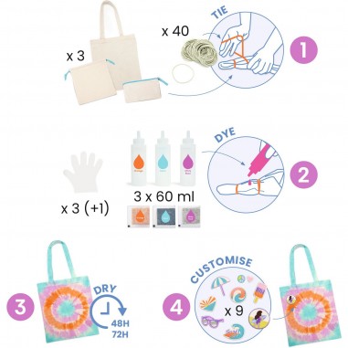 Kit Apprendre la teinture - Sunshine camp - Djeco