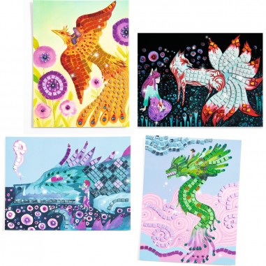 Coffret mosaiques Créatures légendaires - Djeco