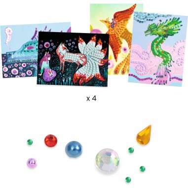 Coffret mosaiques Créatures légendaires - Djeco