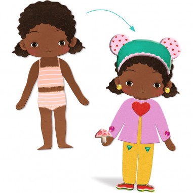 Personnages Fille et Garçon à habiller - S’habiller de douceur - Djeco