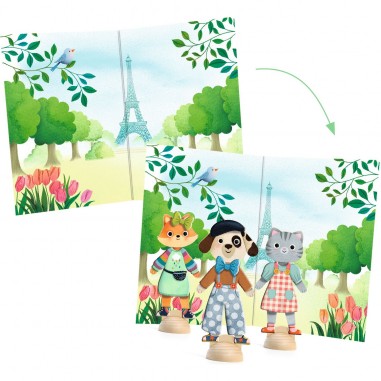Coffret Collages Bonjour Paris - Djeco