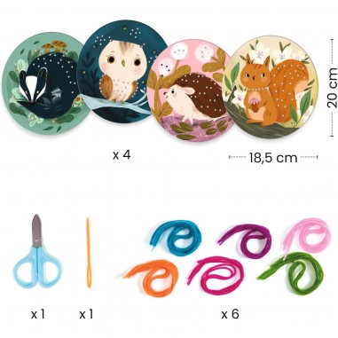 Coffret Enfilage Petit pas avec du fil - Djeco