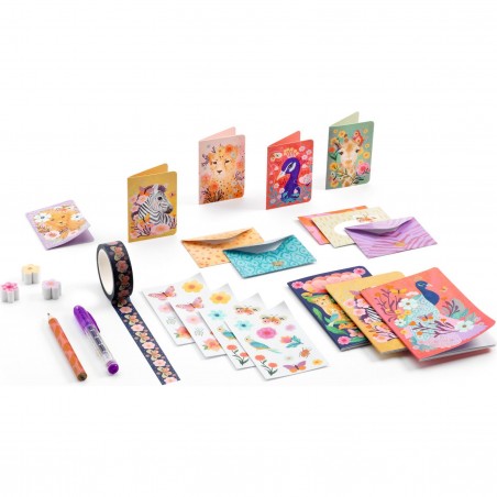 Coffret invitation papier à lettre mini Kendra - Djeco