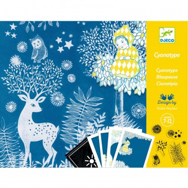 Coffret Cyanotype Au clair de la lune - Papier photosensible - Djeco