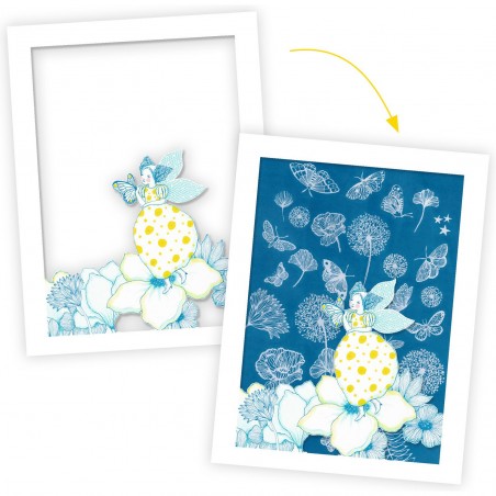 Coffret Cyanotype Au clair de la lune - Papier photosensible - Djeco