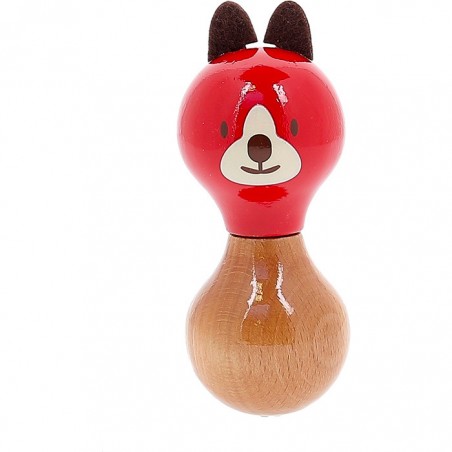 Hochet en bois Boizoos, Lucien le chien - Cadeaux de naissance - Vilac