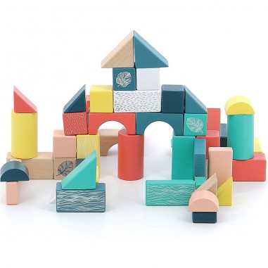 Cubes en bois, Sous la canopée - Premières histoires - Vilac