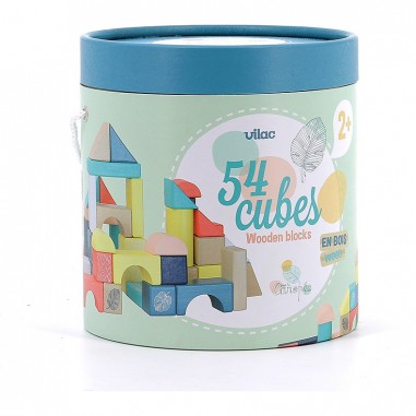 Cubes en bois, Sous la canopée - Premières histoires - Vilac