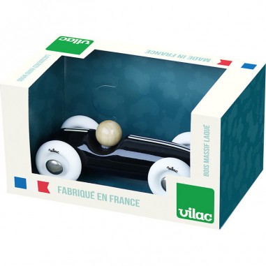 Voiture en bois, Grand prix vintage petit modèle noire - Véhicules de collection - Vilac