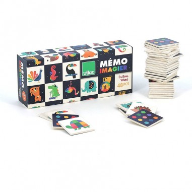 Mémo imagier en bois, Les animaux - Andy Westface - Jeux de société - Vilac