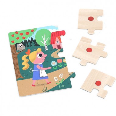 4 puzzles Boucle d'Or - Ingela P.Arrhenius - Premiers puzzles - Vilac