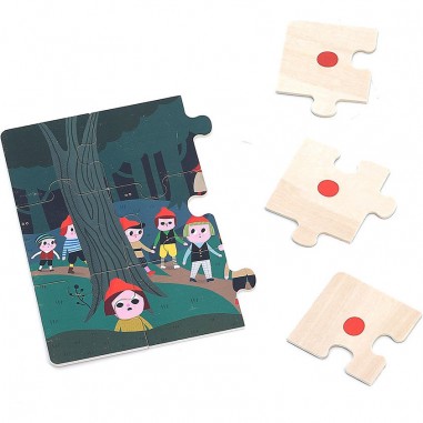 4 puzzles Petit Poucet - Ingela P.Arrhenius - Premiers puzzles - Vilac