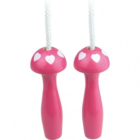 Corde à sauter coeur fuchsia - Cordes à sauter - Vilac