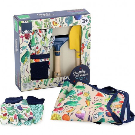 Le petit jardinier - Rateau, Gants - Outils de jardinage Enfant En Bois - Vilac