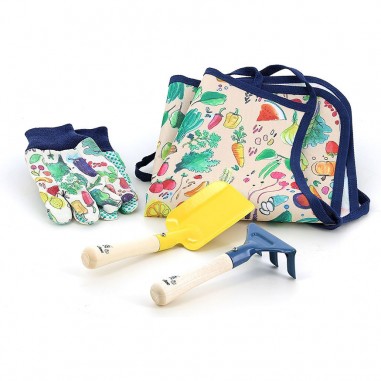 Le petit jardinier - Rateau, Gants - Outils de jardinage Enfant En Bois - Vilac