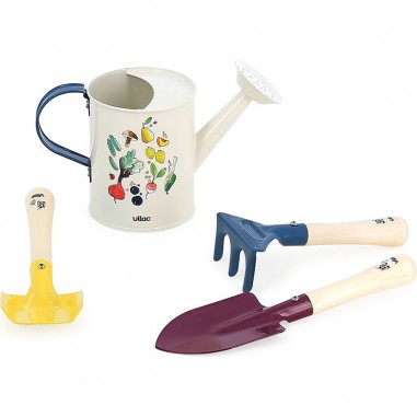 Mon petit potager - Pelle, Rateau, Arrosoir - Outils de Jardinage Enfant - Vilac