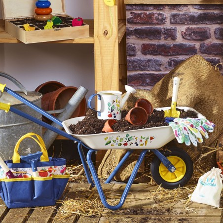 Brouette métal du p'tit jardinier - Outils De Jardinage Enfant En Bois - Vilac