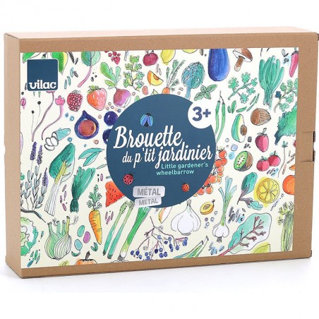 Brouette métal du p'tit jardinier - Outils De Jardinage Enfant En Bois - Vilac