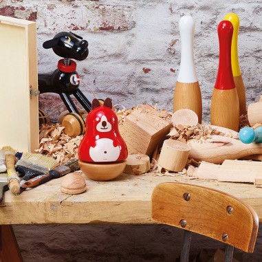 Boîte à musique en bois Boizoos, Lucien le chien - Cadeaux de naissance - Vilac