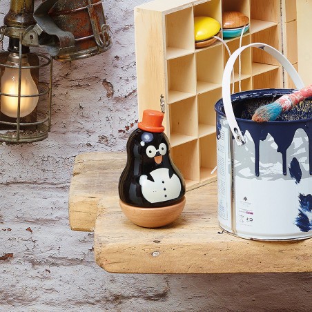 Boîte à musique en bois Boizoos, René le pingouin - Cadeaux de naissance - Vilac
