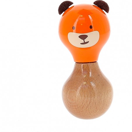 Hochet en bois Boizoos, Marcel l'ours - Cadeaux de naissance - Vilac
