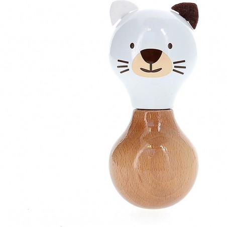 Hochet en bois Boizoos, Mariette la minette - Cadeaux de naissance - Vilac