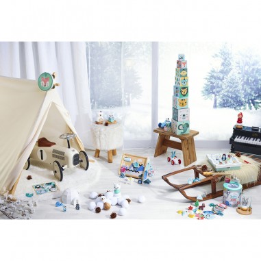 Hochet en bois Boizoos, Mariette la minette - Cadeaux de naissance - Vilac