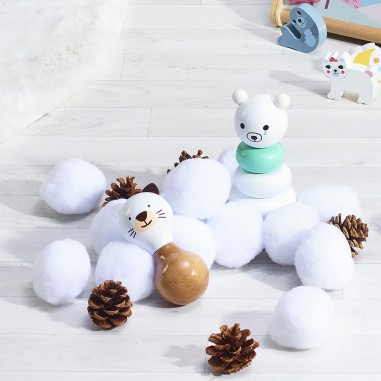 Hochet en bois Boizoos, Mariette la minette - Cadeaux de naissance - Vilac