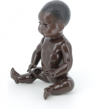 Baigneur noir laqué nu 40 cm - Poupées nues - Vilac