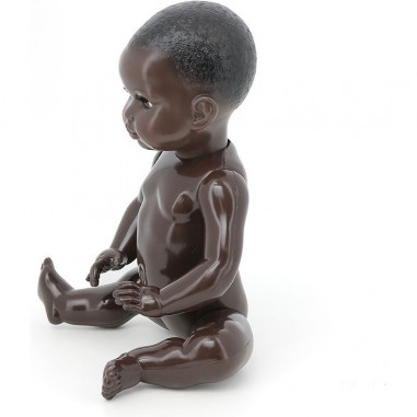 Baigneur noir laqué nu 40 cm - Poupées nues - Vilac