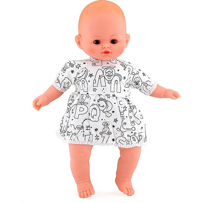 Vilac Petit Câlin souple 36 cm Ma Tenue A Colorier