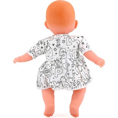 Petit Câlin souple 36 cm Ma Tenue A Colorier - Les grands - 36 cm - Vilac