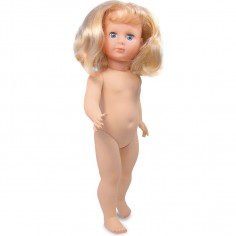 Marie-Françoise classique 40 cm nue, cheveux au carré blonds et yeux bleus - Poupées nues - Vilac