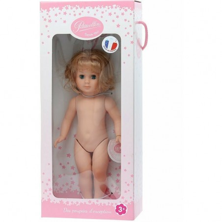 Marie-Françoise classique 40 cm nue, cheveux au carré blonds et yeux bleus - Poupées nues - Vilac