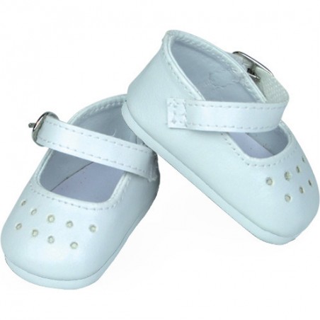 Chaussures blanches pour poupée 27 cm - Chaussures - Vilac