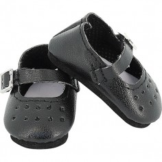 Chaussures à bride coloris noir pour poupée Minouche taille 34 cm - Chaussures - Vilac