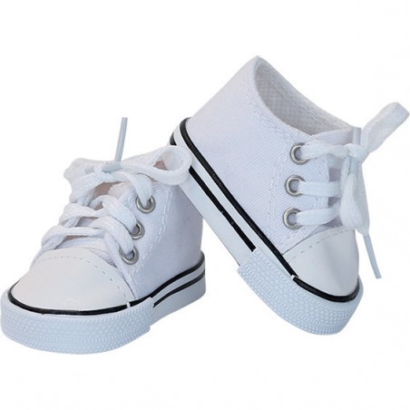 Baskets blanches pour poupée 36 cm - Chaussures - Vilac