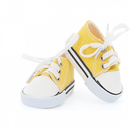 Baskets jaunes pour poupée 36 cm - Chaussures - Vilac