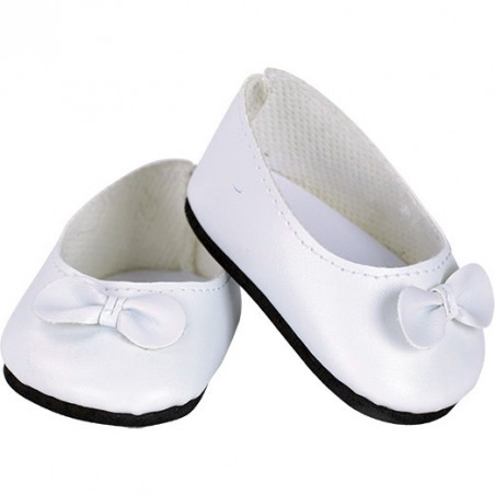 Ballerines blanches pour poupée de 39 à 48 cm - Chaussures - Vilac