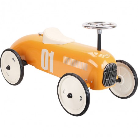 Voiture porteur métal orange - Jouet vintage - Vilac
