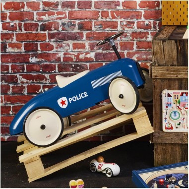 Porteur voiture vintage police - Vilac