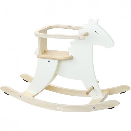 Cheval à bascule, Hudada blanc ivoire - Animaux à bascule bébé & Jouets à bascule - Vilac