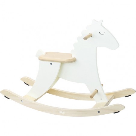 Cheval à bascule, Hudada blanc ivoire - Animaux à bascule bébé & Jouets à bascule - Vilac