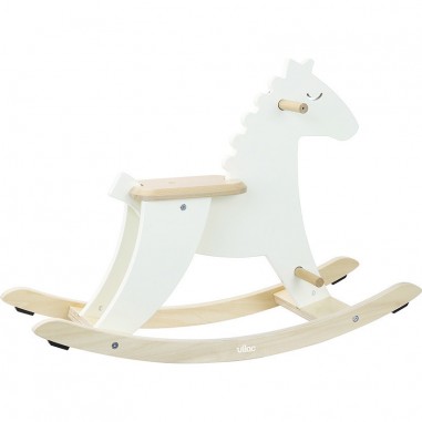 Cheval à bascule, Hudada blanc ivoire - Animaux à bascule bébé & Jouets à bascule - Vilac