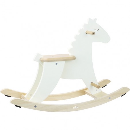 Cheval à bascule, Hudada blanc ivoire - Animaux à bascule bébé & Jouets à bascule - Vilac