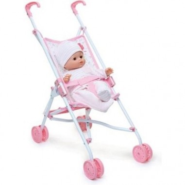 Poussette pour poupée jusqu'à 52 cm - Petitcollin - Vilac
