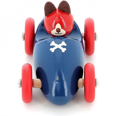 Voiture en bois Boizoos, Lucien le chien - Petits bolides - Vilac