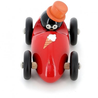 Voiture en bois Boizoos, René le pingouin - Petits bolides - Vilac